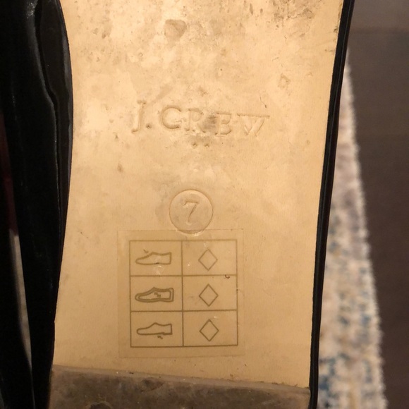 JCrew Patent Vegan Leather Bow Flats - Picture 8 of 9